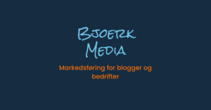 Bjoerk media logo med påskriften Markedsføring for blogger og bedrifter